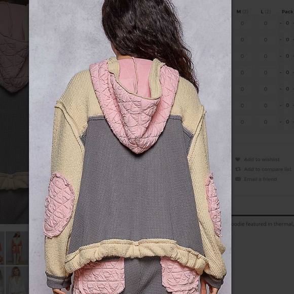 POL “ Chicago 10 “ POL Quilted Thermal Jacket with Waist String and Hood SR73 - Picture 4 of 5